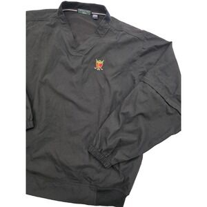 Tryon Country Club Devon & Jones Removable Sleeve Golf Men's Pullover Black - L
